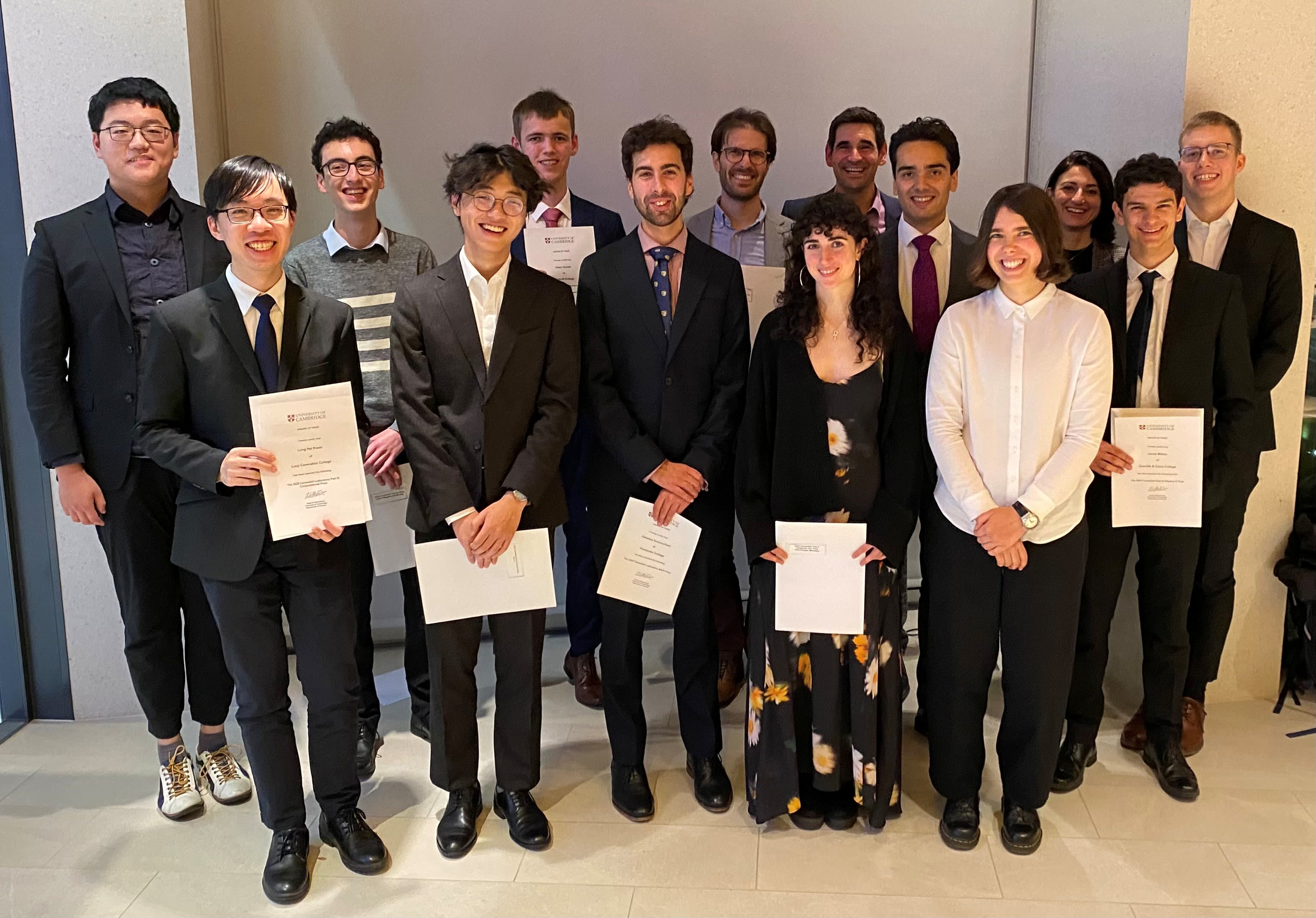 Group photo of prize winners