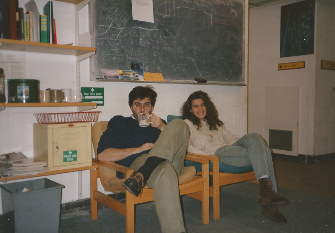 With a colleague in the Cavendish’s TCM offices.